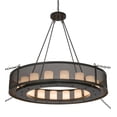 thumbnail image 4 of Meyda Tiffany 197721 Loxley Golpe 16 Light 56" Wide Ring Chandelier - Bronze, 4 of 4