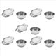 thumbnail image 1 of Coladores de Té con de (Paquete de 10), Elegantes Coladores de Té de Hojas Sueltas de Acero Inoxidable, 1 of 5