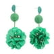 thumbnail image 2 of Pendientes de Flores Macarena Estilo Europeo y Americano Verde, 2 of 8