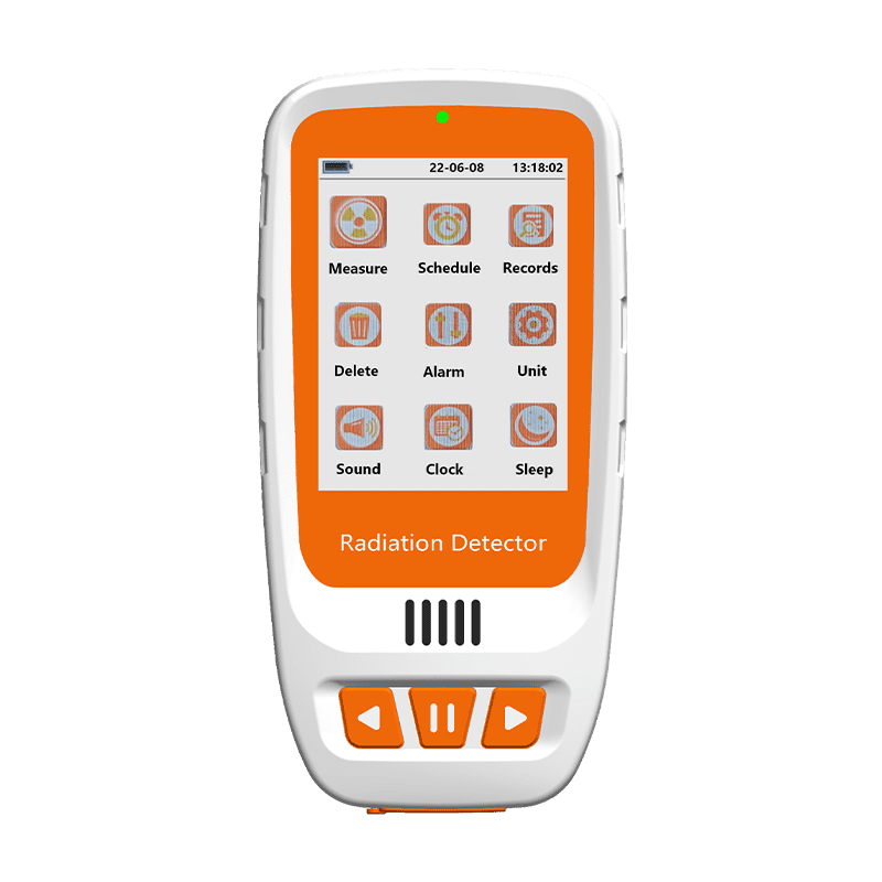 Geiger counter nuclear radiation detector with LCD display sound and