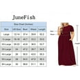 thumbnail image 7 of JuneFish Women's Summer Plus Size 2X to 6X Maxi Loose Dress with Pockets, 7 of 7