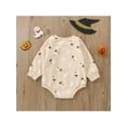 thumbnail image 4 of Halloween Baby Girls Clothes Ghost/Pumpkin/Lantern Sweatshirt Romper Long Sleeve Bodysuit One Piece Fall Outfits 0-18M, 4 of 8