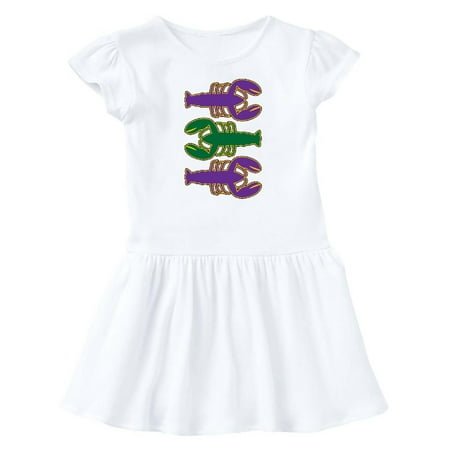 

Inktastic Mardi Gras Celebration Funny Crawfish Gift Baby Girl Dress