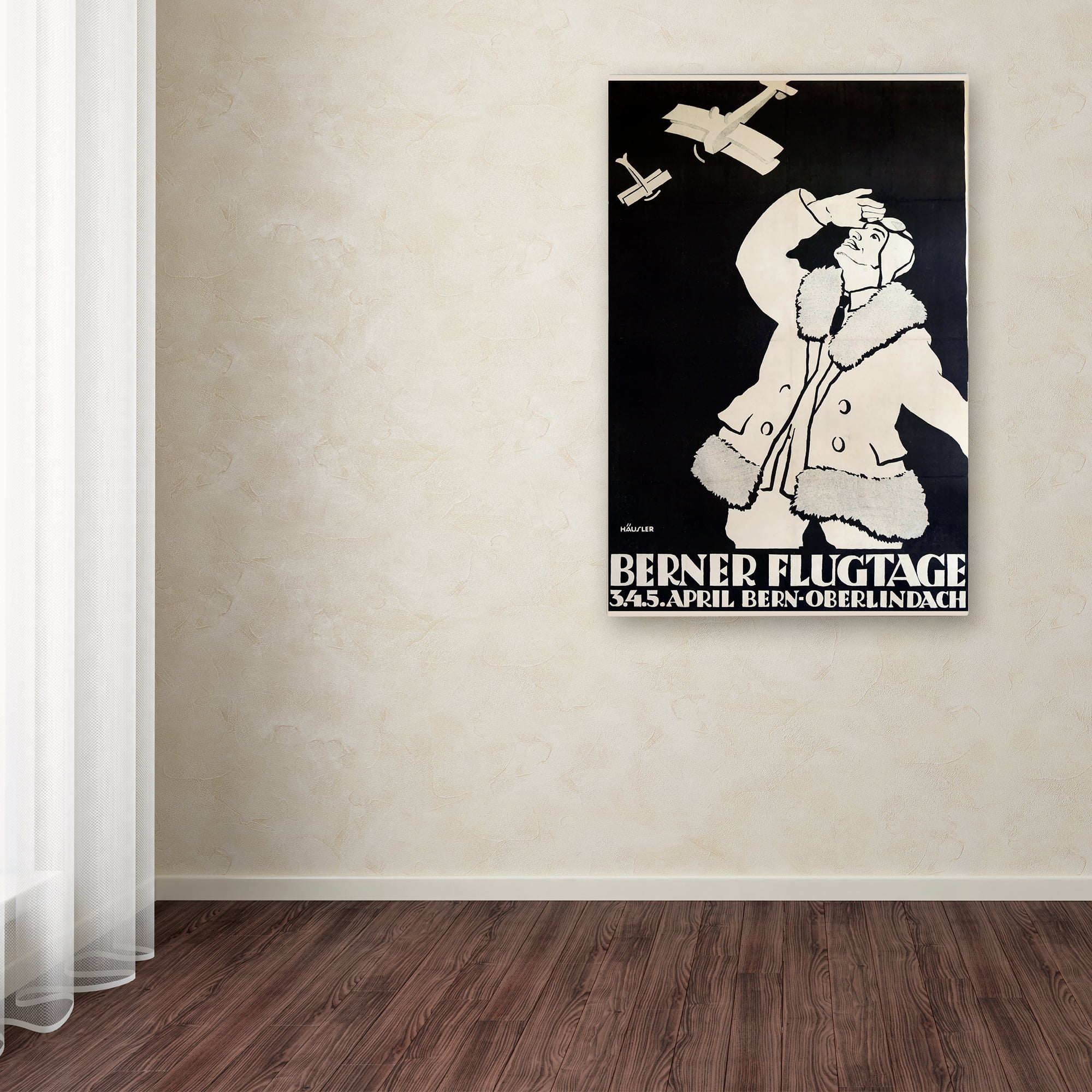 Vintage Apple Collection 'Berner Flugtage' Canvas Art