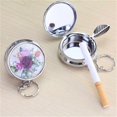 thumbnail image 2 of 2Pcs Mini Pocket AshtrayRandom Style, Portable Round Stainless Steel Pocket Cigar Ashtray, 2 of 5