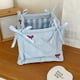 thumbnail image 4 of Bolsa organizadora de cestas de sobremesa | Caja de almacenamiento de algodón azul 28x19,5x14cm, 14,5x14x14cm | Artículos portátiles, snacks, cosméticos | Dormitorio, despacho, uso de armarios, 4 of 6