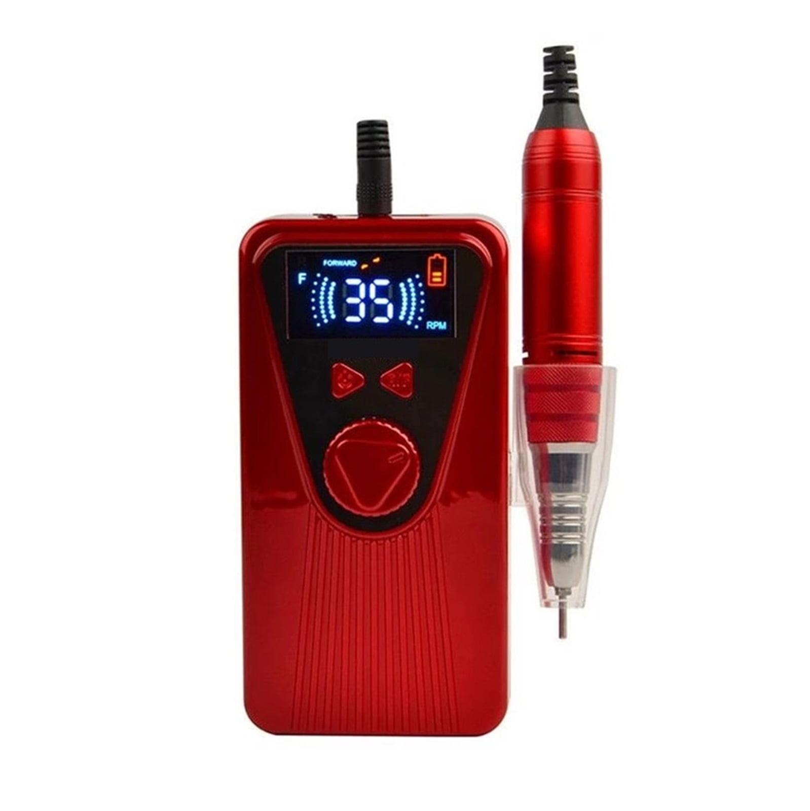 Professional Nail Drill Machine 35000 RPM, Portable Rechargeable Electric Nail E File Machine For Acrylic Nails Gel Polishing Removing, Cordless Nail Drill For Home Salon