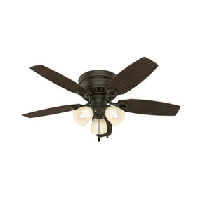 Hunter 54077 52 In St Michaels Traditional Egyptian Bronze Walnut Cherry Indoor Ceiling Fan With 2 Lights