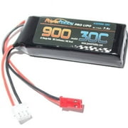 Power Hobby PHB2S90030JST 900mAh 7.4VV 2S 30C Lipo Battery with Hardwired JST