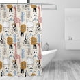 thumbnail image 2 of Rateoe Hand Drawn Animals Shower Curtain - Fancy Bathroom Shower Curtain Sets - Waterproof Shower Curtain with Hooks with 12 Plastic Hooks 72x72 Inches, 2 of 5
