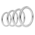 thumbnail image 4 of Thinsony Solid 304 Stainless Steel Webbing Strapping Welded DIY Ring Craft O Silver 30x8mm 1Set, 4 of 6