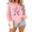 Dark Blue4, variant on Women Breast Cancer Awareness Sweatshirt Pink Ribbon Graphic Long Sleeve Pullover Tops