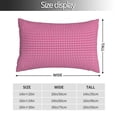 thumbnail image 2 of Yiaed Pink Gingham Print Brushed Microfiber Envelope Pillowcases, Standard,Envelope Closure Pillow Cases(No pillow core)-20"x30", 2 of 6