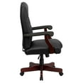 thumbnail image 3 of Martha Washington Black Leather Executive Swivel Chair with Arms, 3 of 9