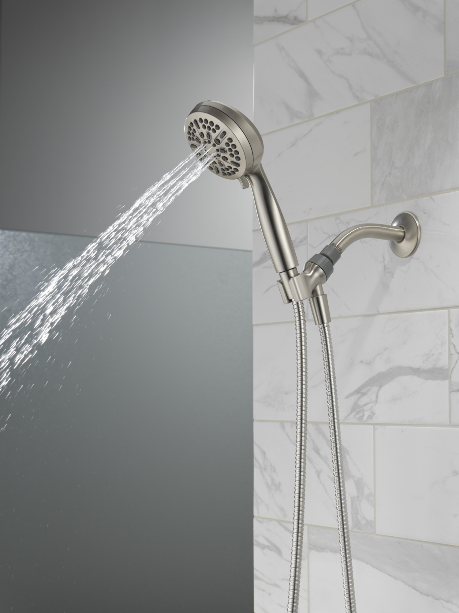 DELTA FAUCET Handbrause – Chromfarbene Duschbrause Mit Starkem Strahl & Easy-Clean