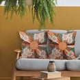 thumbnail image 4 of Summer Sun Daisy Floral Pillow Covers 18X18 Inch Set of 2 Vintage Flowers Burnt Orange Green Decorative Square Pillow Cases Farmhouse Seasonal Cushion Case Home Decor for Sofa Couch Bedroom Outdoor, 4 of 6