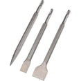 thumbnail image 1 of SDS Plus Chisels, Set 3 (Wide Chisel, Flat Chisel, Pointed Chisel), 1 of 5
