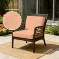 thumbnail image 2 of Outdoor Patio Cushion Covers 4 Pack Peach Pink Patio Chair Cushion Covers with Ties and Zipper Solid Color Waterproof Outdoor Seat Cushion Covers for Patio Furniture 24"x24", 2 of 9