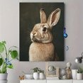 thumbnail image 4 of Qisvanset 12x16 Inch Sepia Vintage Bunny Canvas Wall Art, Rustic Rabbit Woodland Cottagecore Decor, 4 of 8