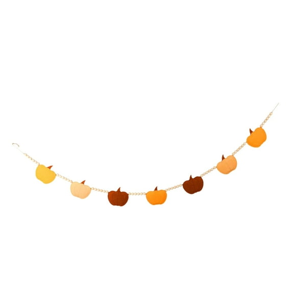 FVDPWYE Pumpkins Banner 4.59ft Autumn Felt Garland for Home Party Supplies Fireplace