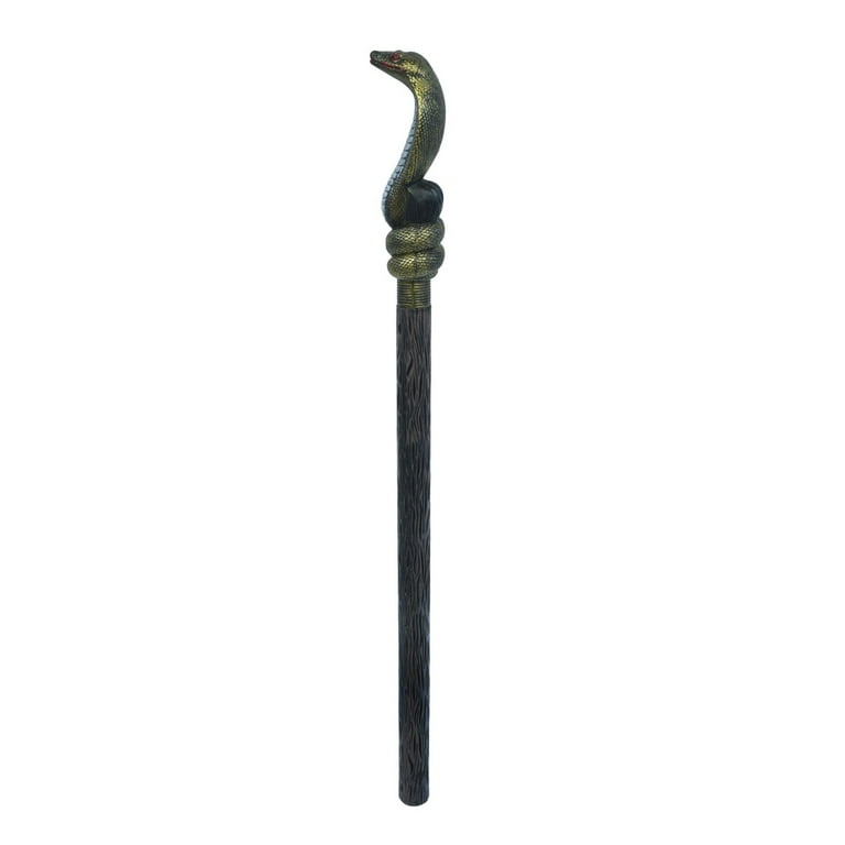 Cobra Snake King Scepter Warlock Staff Wizard Stick Halloween Costume Accessory Cobra Snake King Scepter Warlock Staff Wizard Stick Halloween Costume Accessory