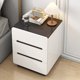 thumbnail image 2 of Mesita de noche para dormitorio de China, mesita de noche blanca de lujo para sala de estar, almacenamiento de madera, muebles de oficina Criado Mudo de moda, 2 of 4