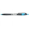 Hub Pen 329SKY-BLK Javalina Midnight Black Pen - Sky Blue Trim & Black Ink - Pack of 250