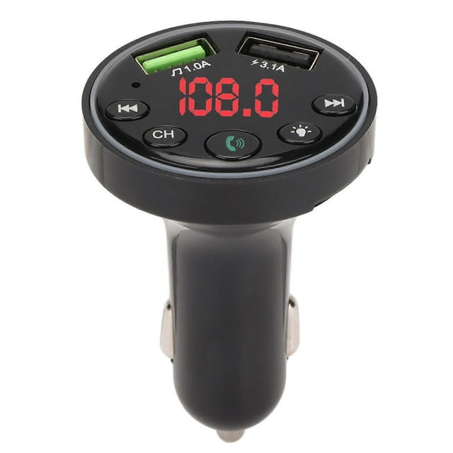 Car Charger Adapter Usb Charging Mp3 Wireless Bluetooth 5.0 Fm Transmitter With Led Display compatible Cars_Perfect Gift