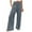 Gray#3, variant on Wide Leg Cropped Pants for Women High Waisted Fall Pockets Athletic Pants Plus Size Cotton Linen Straight Solid Color Palazzo Elastic Pleated Loose Fit Casual Pants 2024 Sky Blue XXL