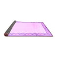 thumbnail image 2 of Ahgly Company Indoor Square Solid Purple Modern Area Rugs, 3' Square, 2 of 4