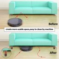 thumbnail image 2 of Carbon Steel Furniture Riser - Carbon Steel Bed and Furniture Risers - 5cm Height - Round Brown Color, 2 of 5