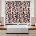 thumbnail image 2 of Ambesonne Roses Kitchen Curtains, Valentines Day Petal and Buds, 55"x39", Vermilion Emerald White, 2 of 3