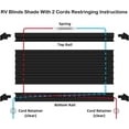 thumbnail image 4 of RV Blinds Repair Kit for Camper Window, Pleated RV Shade Repair Kit, Camper Blinds String Maintain for Day Night Pleated Window Shade-Black, 4 of 16