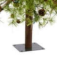 thumbnail image 3 of Nearly Natural 5ft. Wyoming Alpine Artificial Christmas Tree with 100 Clear (Multifunction) LED Lights and Pine Cones on Trunk, 3 of 6