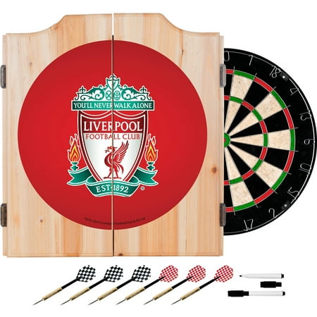 Premier League Liverpool Football Club Dart Cabinet Set with