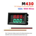 thumbnail image 3 of DC0-100V Amp Volt Gauge Medidor corriente voltaje digital LED dual (rojo verde 100A), 3 of 9