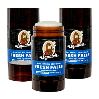 Dr. Squatch Natural Deodorant for Men 3 Pack Fresh Falls – Odor-Squatching  Men's Deodorant Aluminum-Free - Men's Natural Deodorant and Collectible