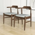 thumbnail image 5 of Ashcroft Mid-Century Modern Dining Chair, Gray Fabric, Kids, Solid, Set of 2, 5 of 5