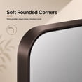 thumbnail image 4 of Niveal Wall Mirror for Bathroom,48" x 36" Oil-Rubbed Bronze Bathroom Mirror,Anodized Aluminum Frame with Rounded Corner, Rectangle Wall Mounted Mirror Decorative for Bathroom, 4 of 12