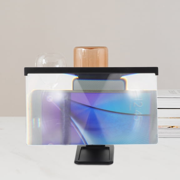 Minkissy Portable Black Acrylic Lens Screen Magnifier for Smartphones - Viewing , 1 Piece