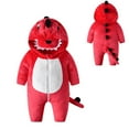 Baby Dinosaur Unisex Cartoon Hooded Romper Toddler Jumpsuit Tuxedo