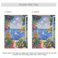 thumbnail image 4 of Yayeee Garden Flag 12" x 18" Double Sided Outdoor Yard Lawn Holiday Decorations, Pink Floral Window, 4 of 6