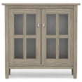 thumbnail image 6 of Simpli Home Warm Shaker 32 inch Wide Solid Wood Transitional Low Storage Cabinet in Distressed Grey, 6 of 13