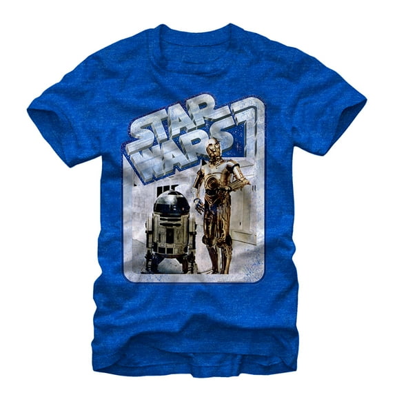 Men's Star Wars Tantive Droids  Graphic Tee Royal Heather X Large