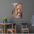 thumbnail image 4 of Luxe Metal Art 'Eze Village Café France' by Haixia Liu, Metal Wall Art, 24"x36", 4 of 7
