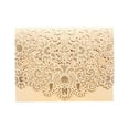 thumbnail image 1 of 10-Piece Champagne Hollow Floral Invitation Set with Envelopes, Outer Shell & Blank Inner Pages - Elegant 250g Specialty Paper Cards for Weddings, Parties, Christmas & Special Occasions - Romantic, 1 of 6