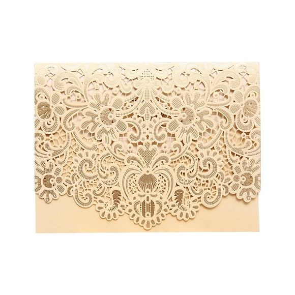 Yeacher 25PCS Hollow Out Wedding Invitations Cards with Envelopes For Wedding Bridal Shower Engagement Greeting Card Anniversary Valentine Birthday Gift for Her Mum Wife Lovers