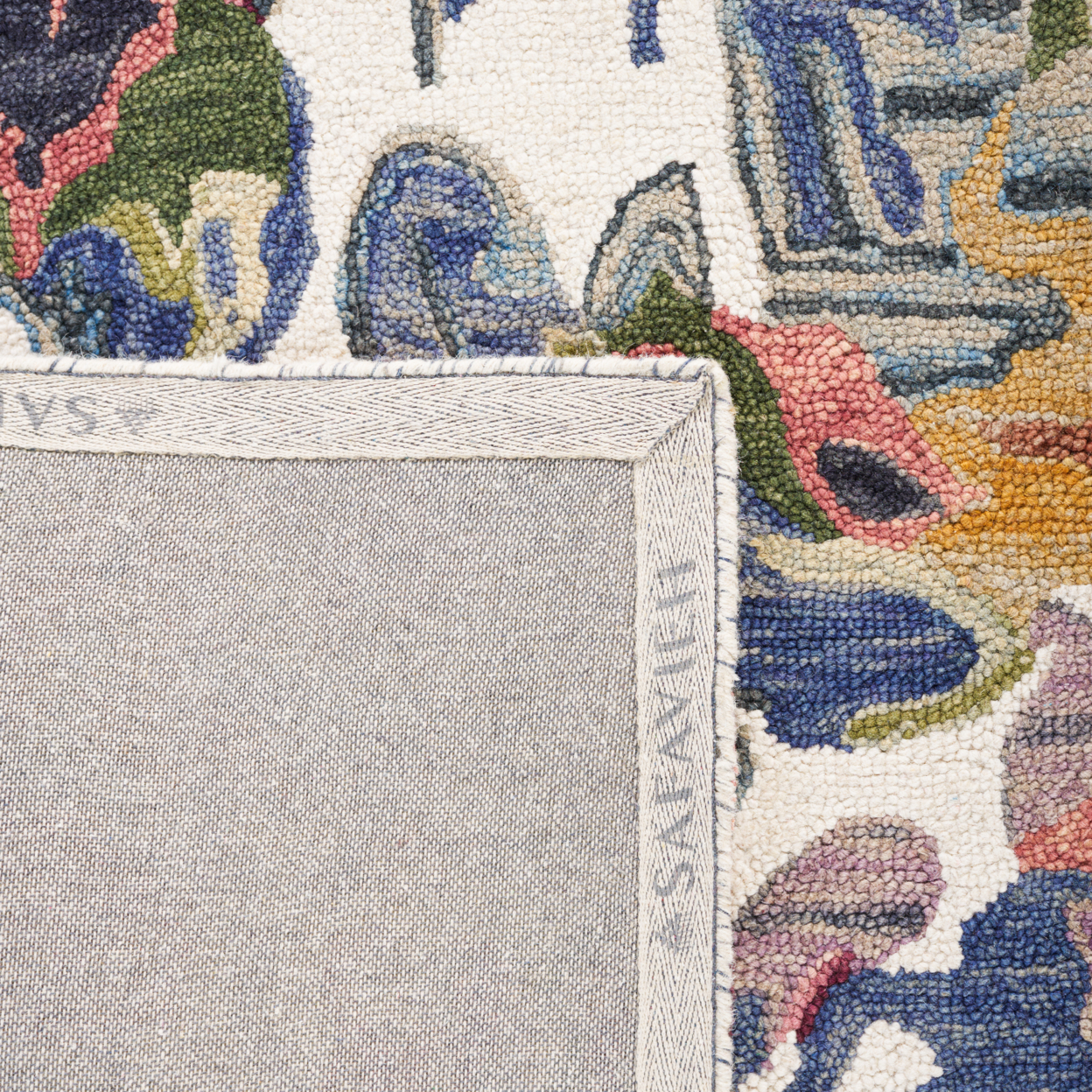 SAFAVIEH Blossom Ewart Floral Area Rug, Ivory/Blue, 4' x 6'