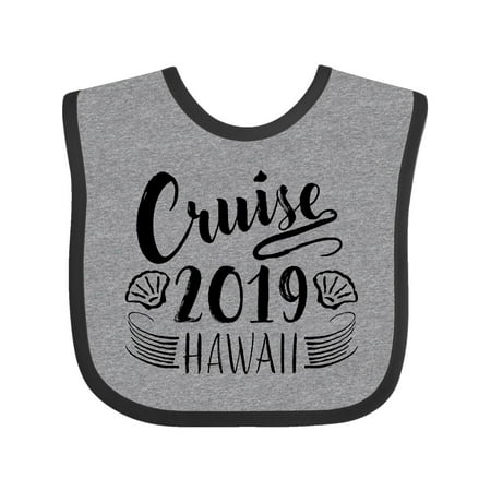 Cruise 2019- Hawaii- seashells Baby Bib Heather and Black One (Best Hawaii Cruises 2019)