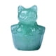 thumbnail image 1 of Estatua de gato de cristal de imitación, de mesa, colección moderna, linda escultura en miniatura Verde, 1 of 9